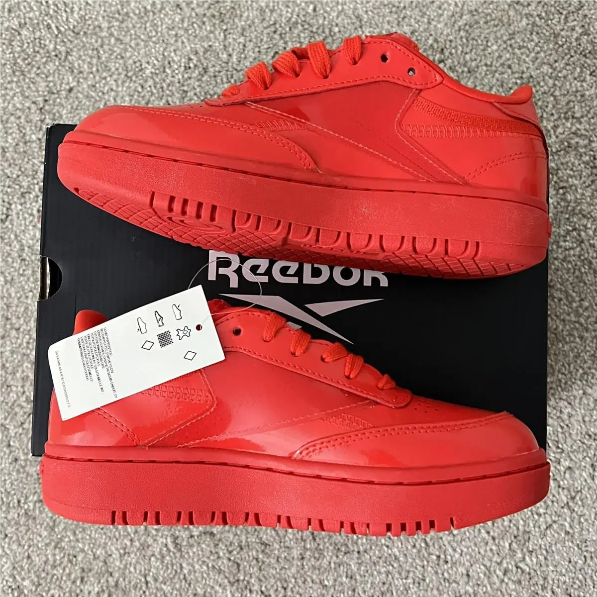 Reebok shoes - Club C Double - Club Double - FZ5219 - Red 2