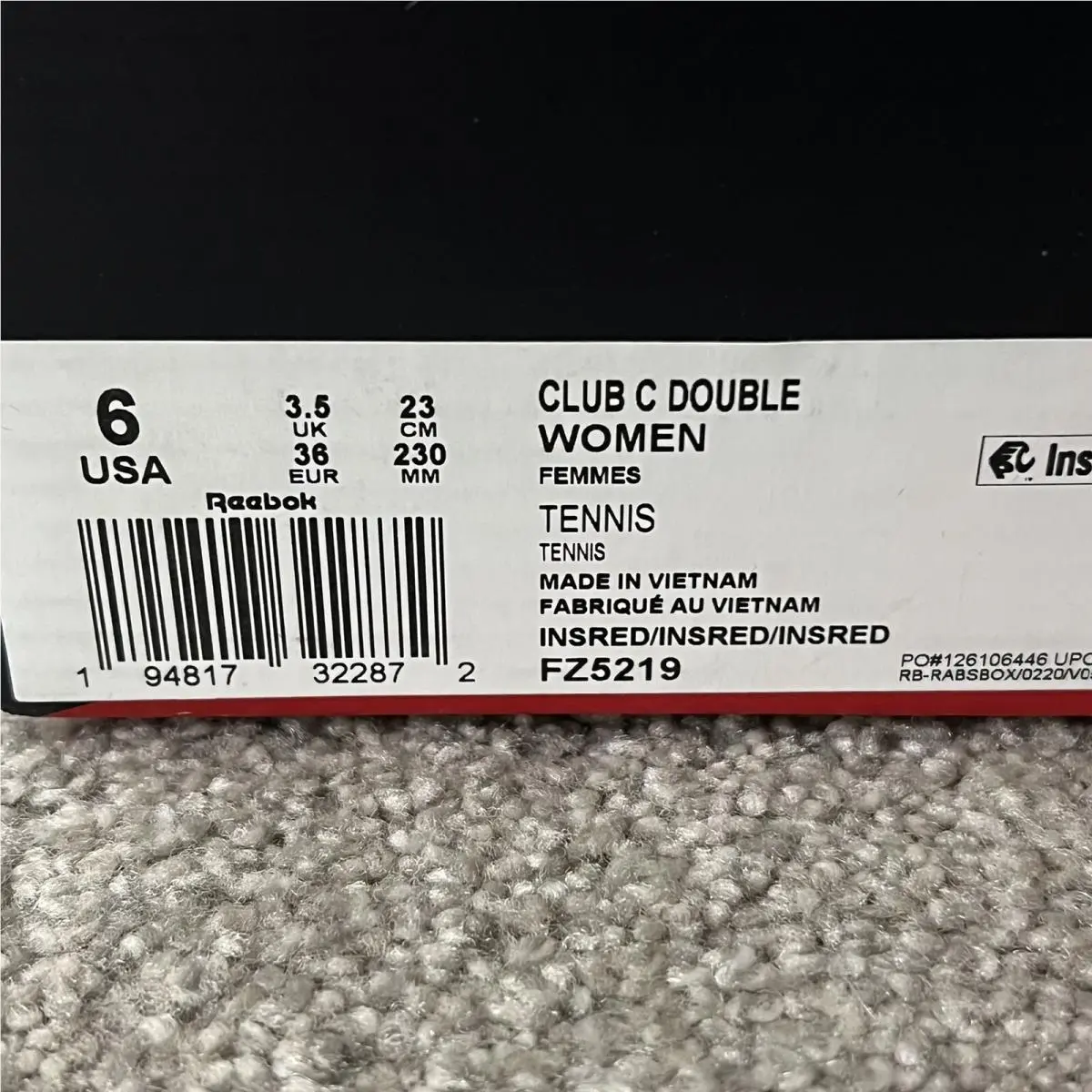 Reebok shoes - Club C Double - Club Double - FZ5219 - Red 6