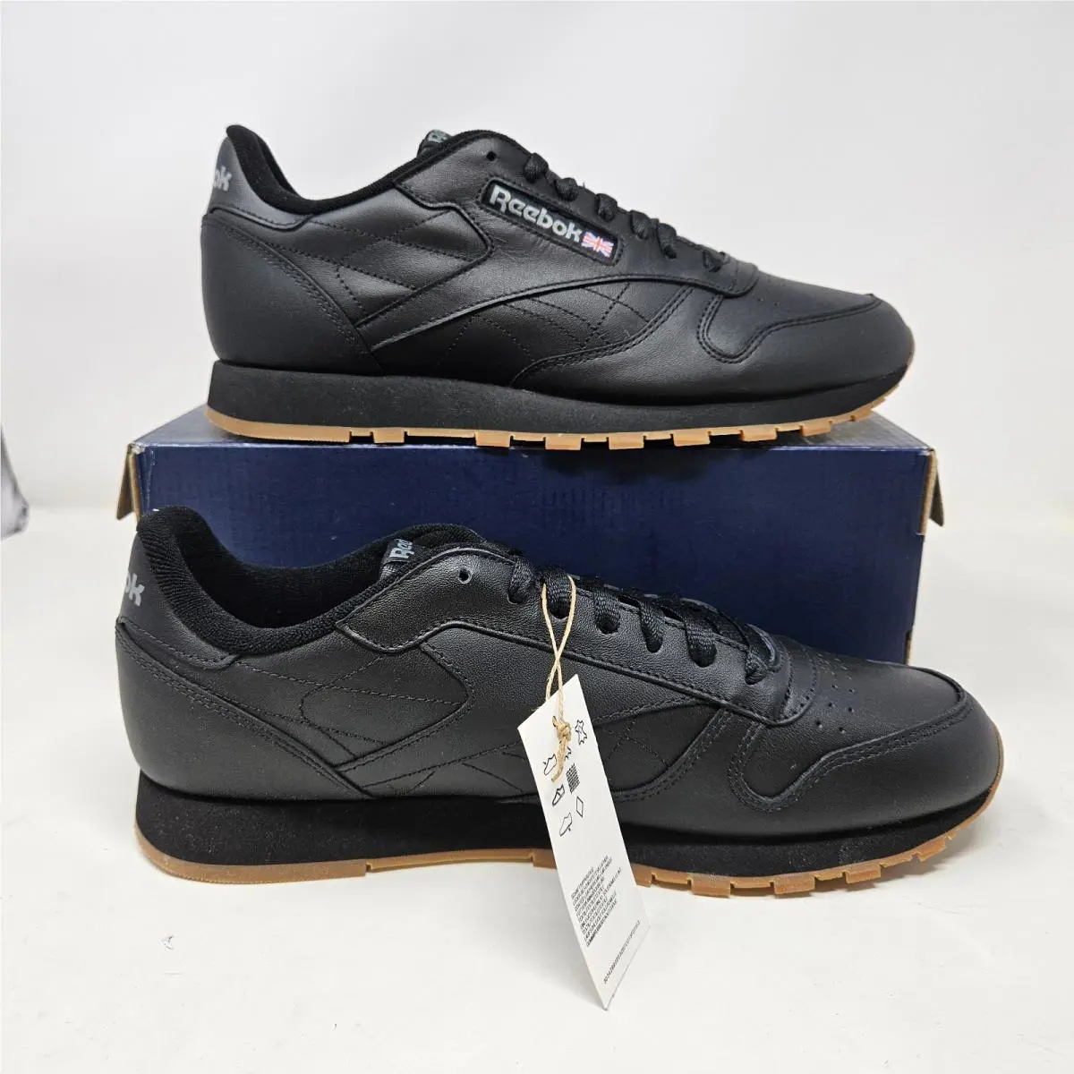 Reebok shoes - Reebok Classic Leather - Classic Leather - 49798 - Black Gum (UPC: 664712519450) 0