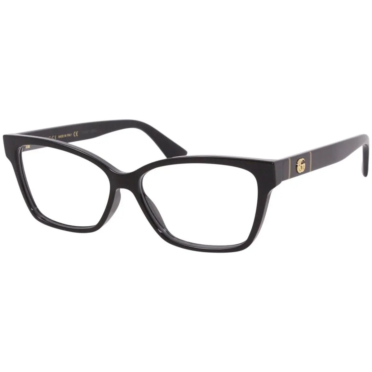 Gucci GG0634O 001 Eyeglasses Women`s Black Full Rim Rectangle Shape 55mm