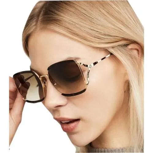 Gucci Women`s Sunglasses GG 0593 Tortoiseshell Gradient Lens 59mm