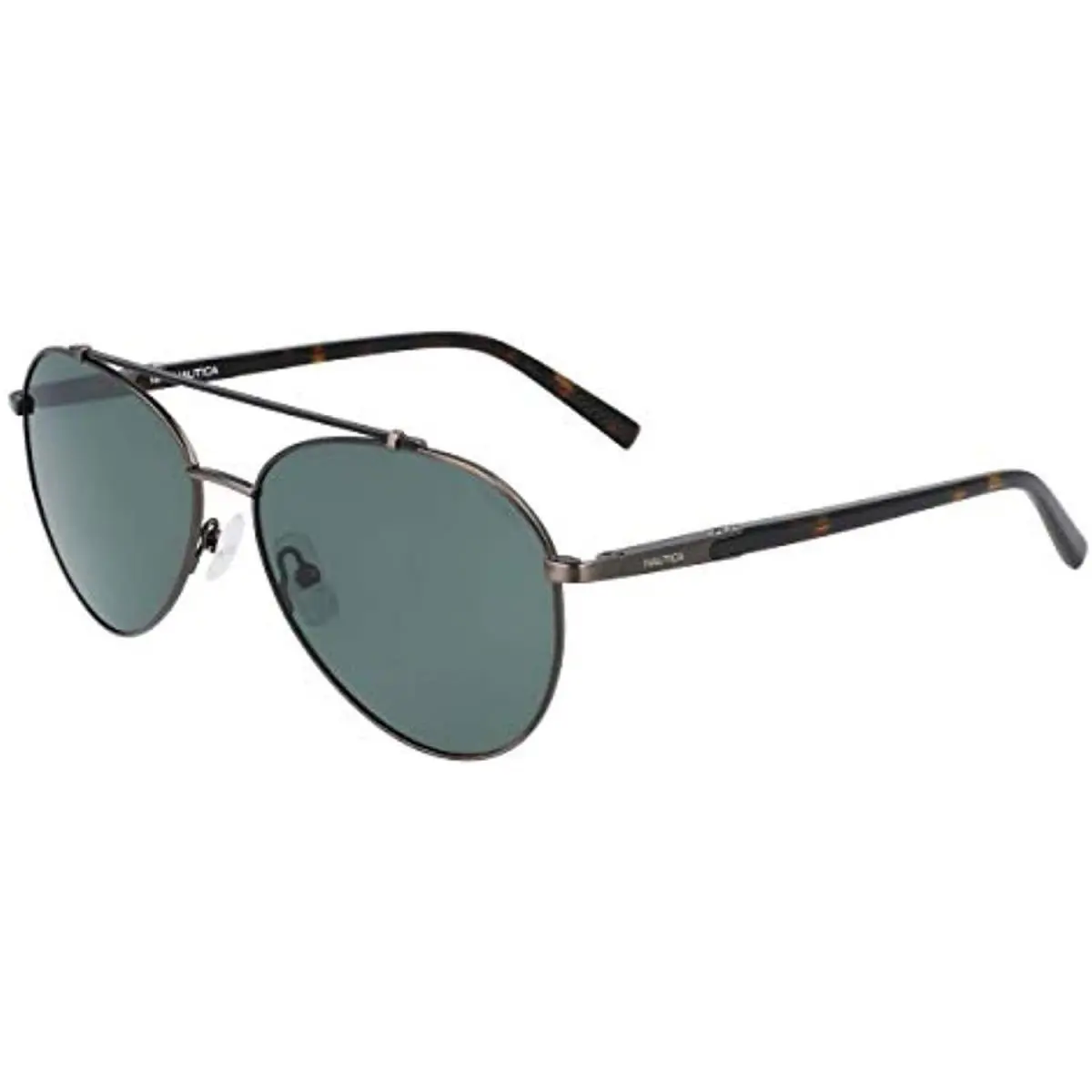N5138S 030 Polarized Gunmetal Aviator Sunglasses with Grey Lenses by Nautica