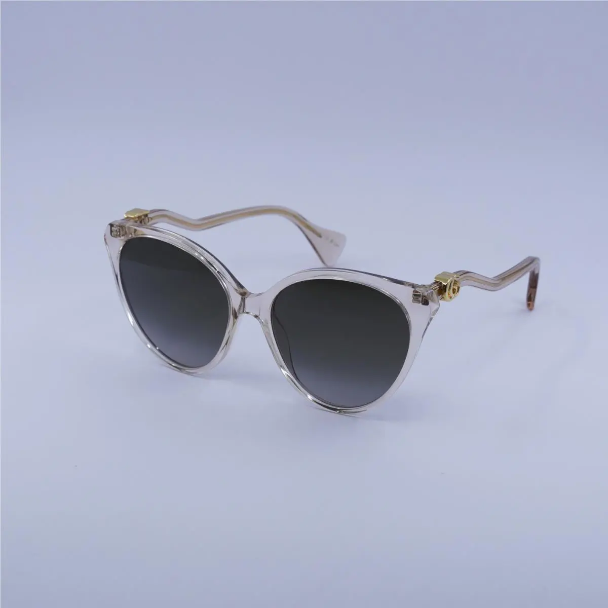 GG1011S 006 Transparent Pink/brown Gradient 57-17-140 Sunglasses by Gucci