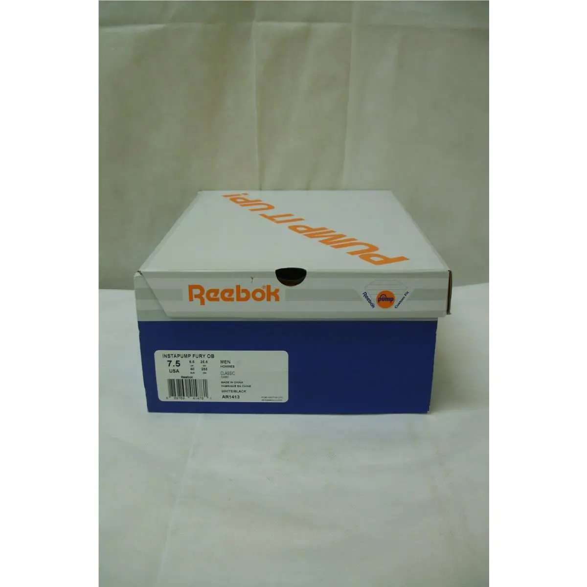 Reebok shoes - Reebok InstaPump Fury OB - InstaPump Fury - AR1413 - Black & White (UPC: 889769414781) 11