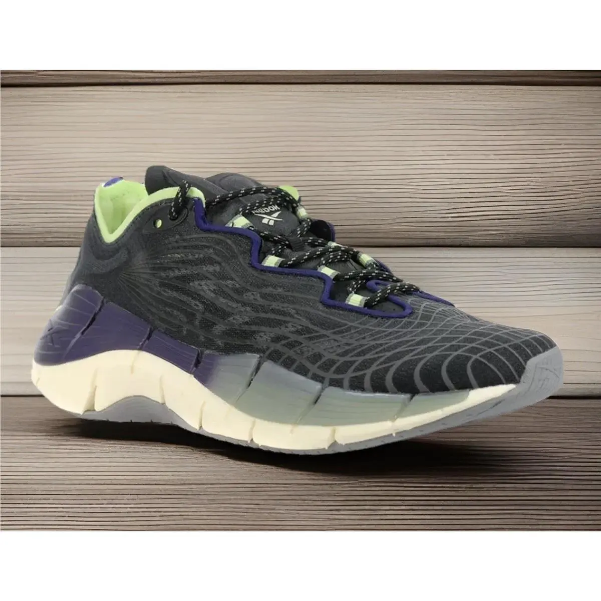 Reebok Zig Kinetica Black Neon Crossfit Shoes Womens 10