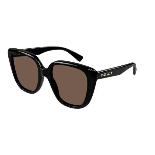 Gucci GG1169S 001 Black Frame Brown Polarized Lens Women`s Sunglasses 54-20-145