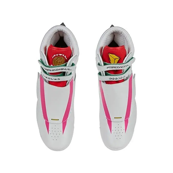 Power Rangers x Reebok Women`s Freestyle Hi Pink Ranger US Size 5 - white/pink