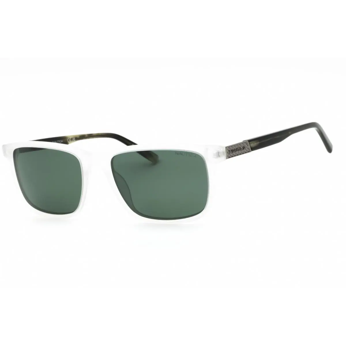 Nautica N6253S 971 Matte Transparent/green 56-18-145 Sunglasses