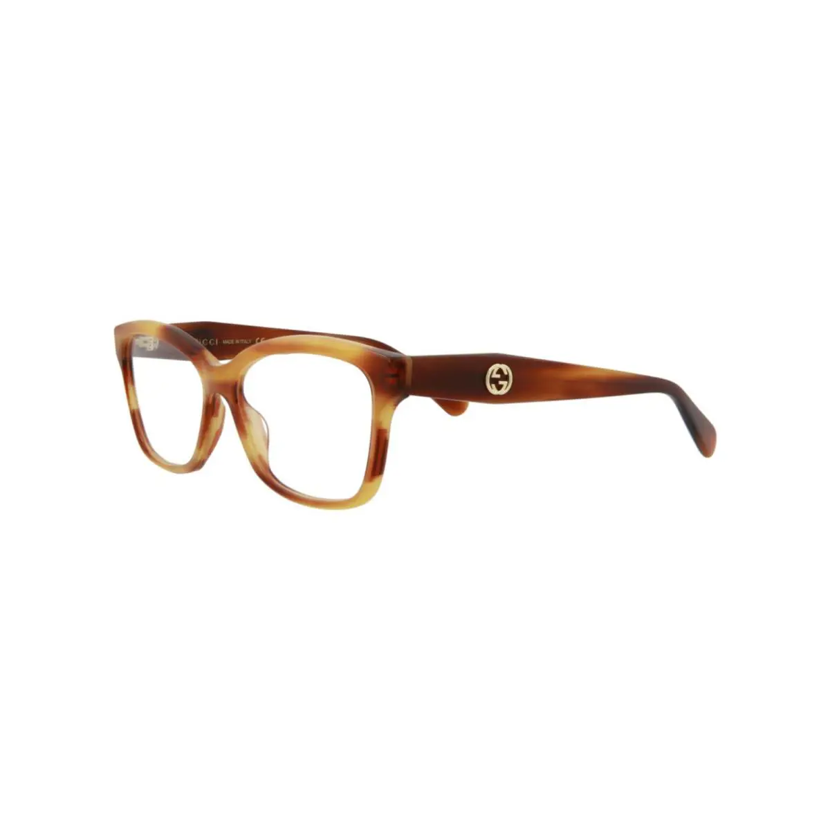 Gucci Eyeglasses GG0798O 006 55mm Havana / Demo Lens
