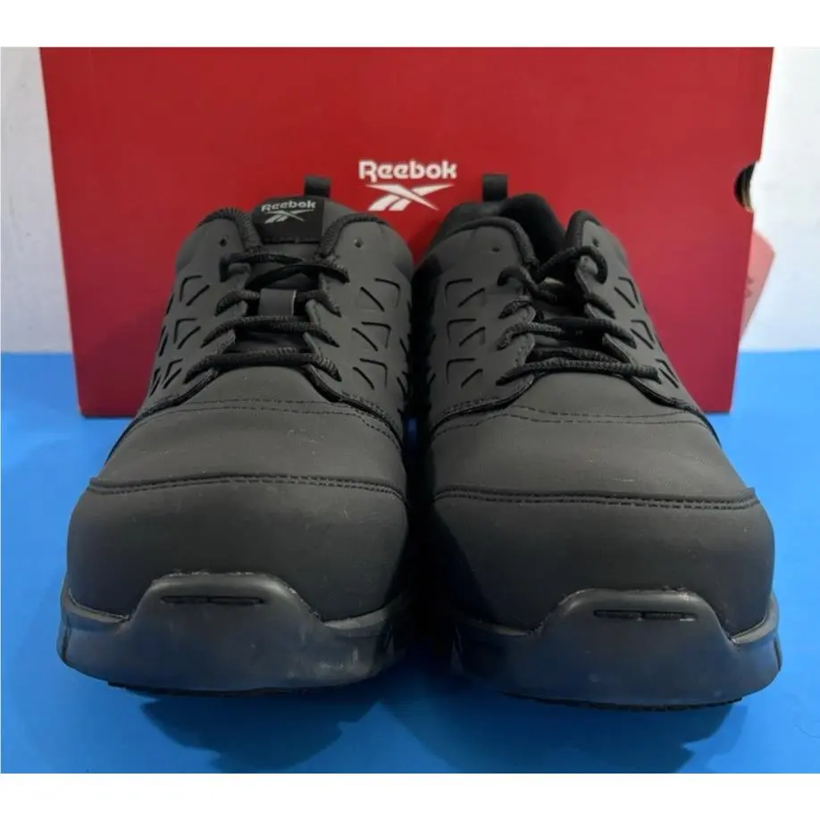 Reebok shoes - Reebok Men`s Sublite Cushion Athletic Composite Toe Work Shoes - RB4051 - Black 0