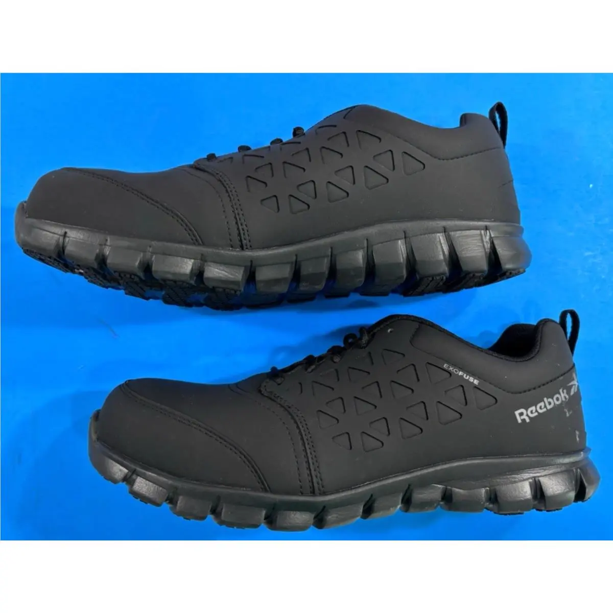 Reebok shoes - Reebok Men`s Sublite Cushion Athletic Composite Toe Work Shoes - RB4051 - Black 3