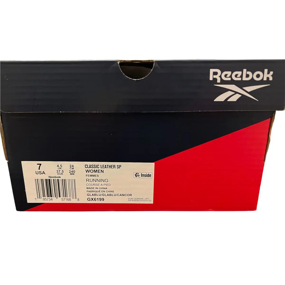 Reebok shoes - Reebok Classic Leather SP GX6199 - GX6199 - Glass Blue/Canyon Coral (UPC: 0195734571688) 1