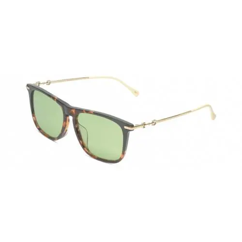 GG0915SA 003 Women Sunglasses in Tortoise Havana/gold/off-white/green 56mm by Gucci