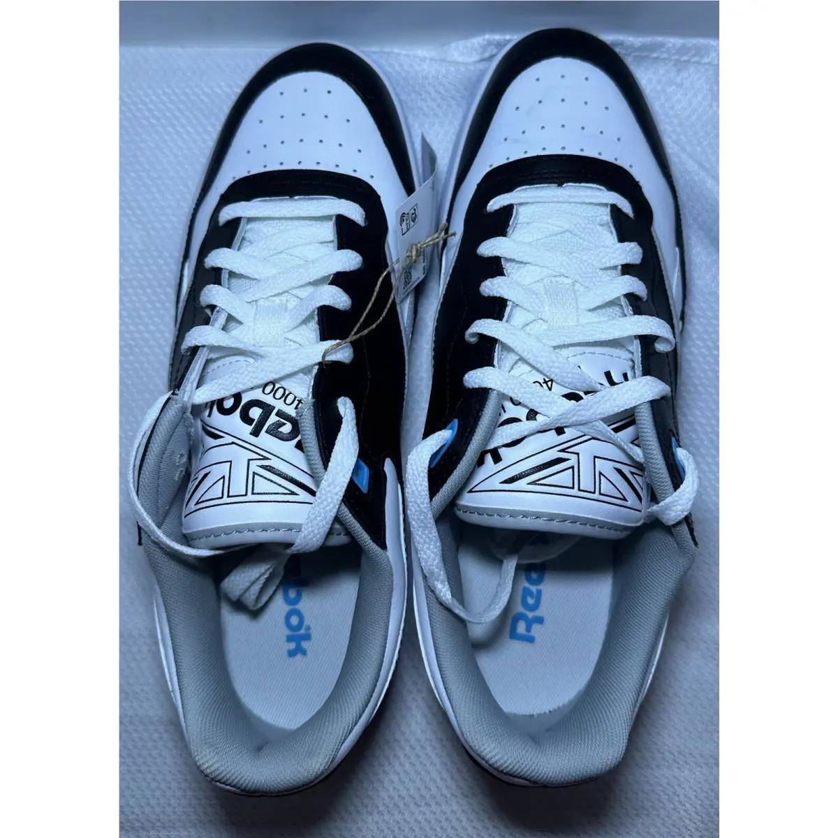 Reebok shoes - Reebok BB 4000 II - IG9953 - Black White & Blue (UPC: 0195745539776) 2