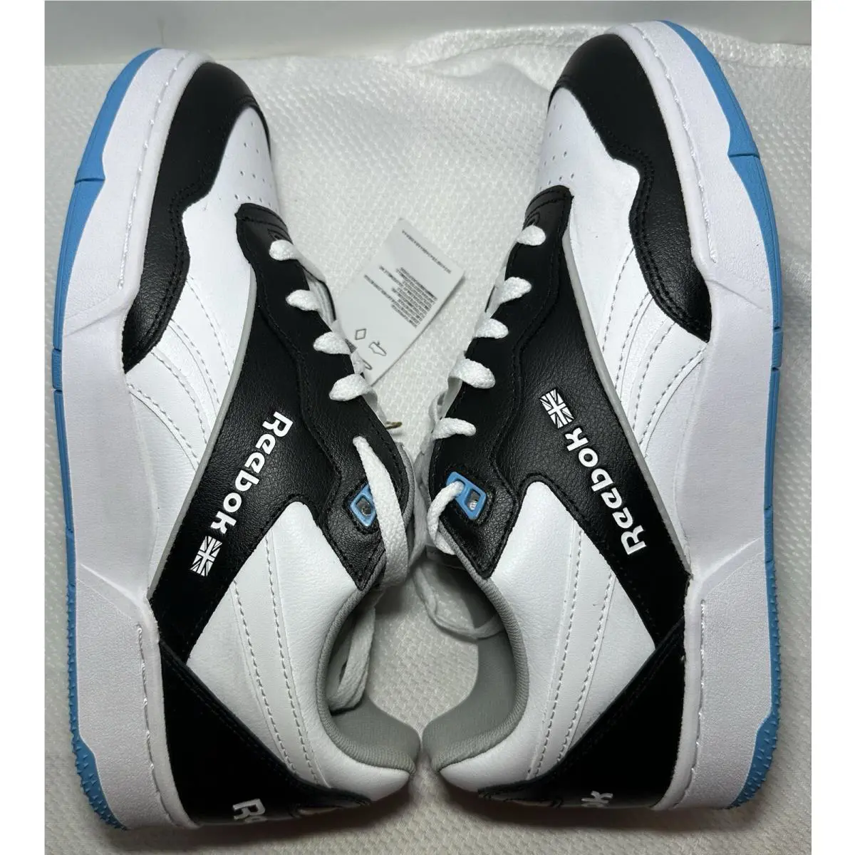 Reebok shoes - Reebok BB 4000 II - IG9953 - Black White & Blue (UPC: 0195745539776) 5