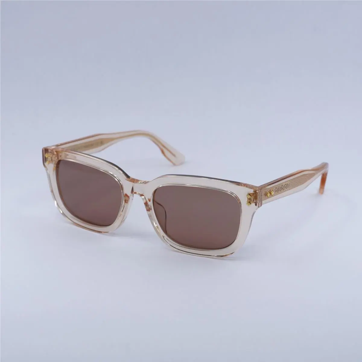 Gucci GG1605SK 004 Shiny Transparent Light Orange/solid Brick 54-19-145