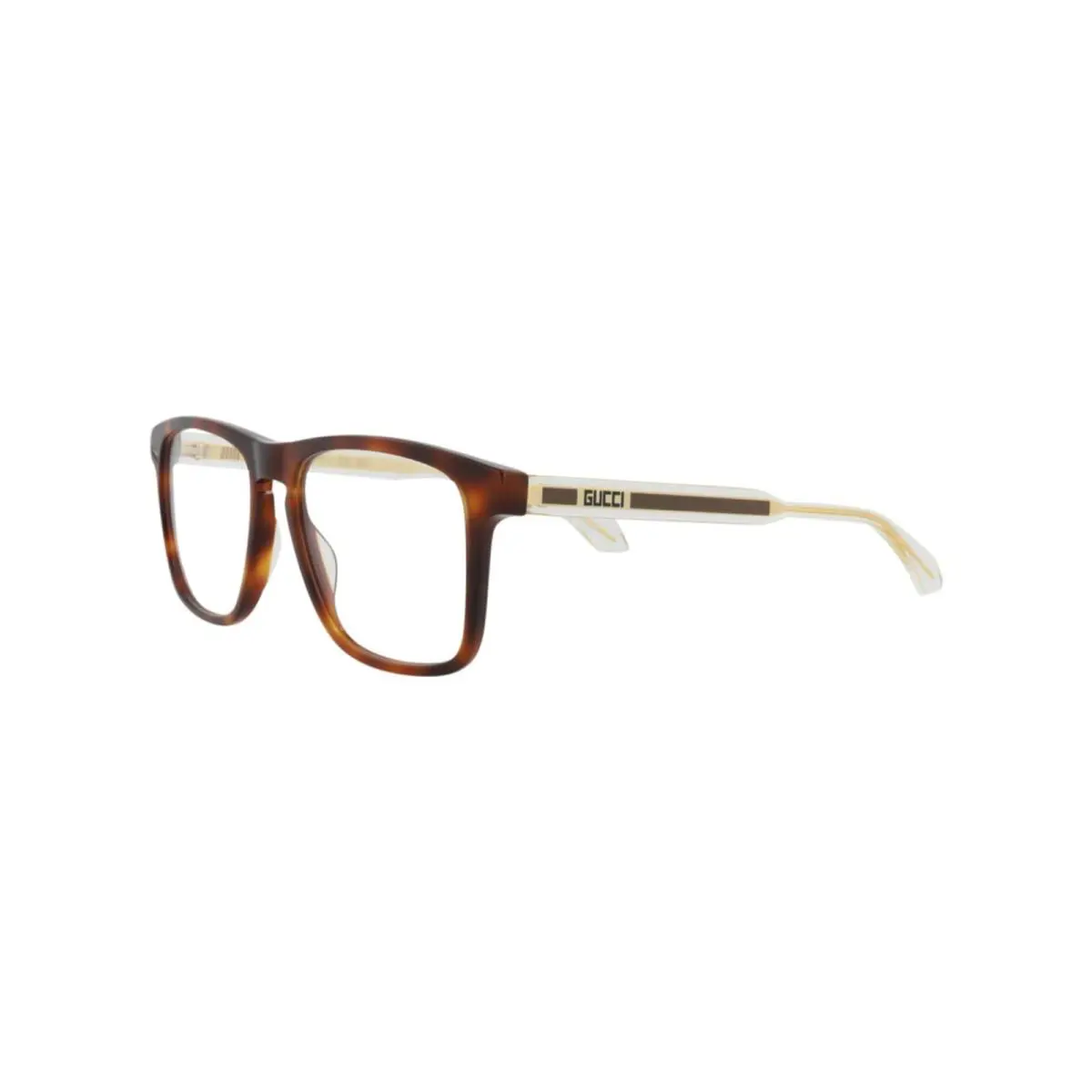 Gucci Eyeglasses GG0561ON 002 54mm Havana Crystal / Demo Lens