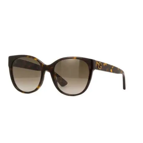 Gucci Sunglasses GG0097S 002 56 Havana Frame / Brown Lens