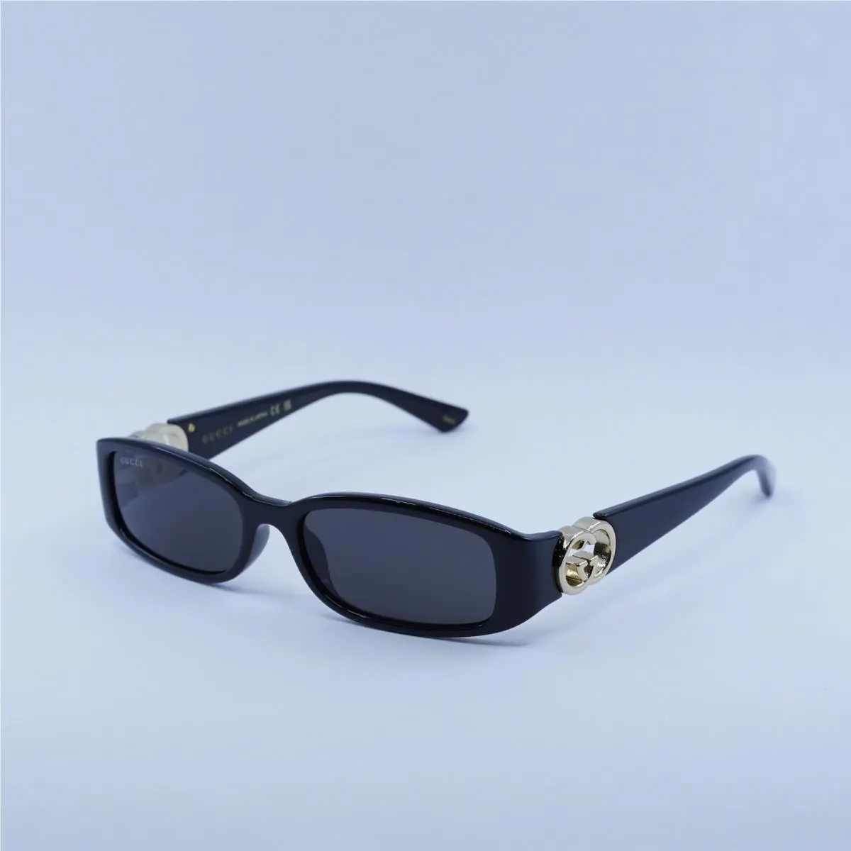 GG1661S 001 Shiny Black/grey 54-16-135 Sunglasses by Gucci
