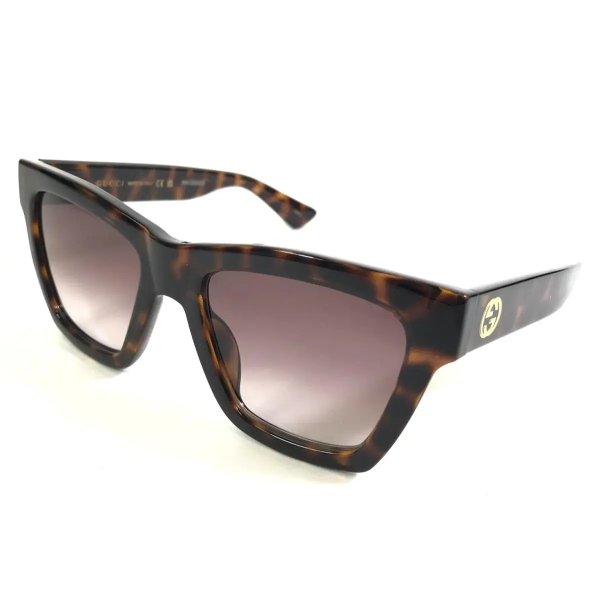 Gucci Sunglasses GG1714S 002 Tortoise Butterfly Frames with Pink Gradient Lenses