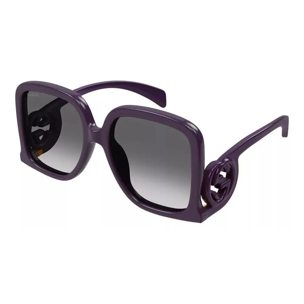 Gucci Ladies Sunglasses Violet Purple Oversized GG 1326 S 003 58mm