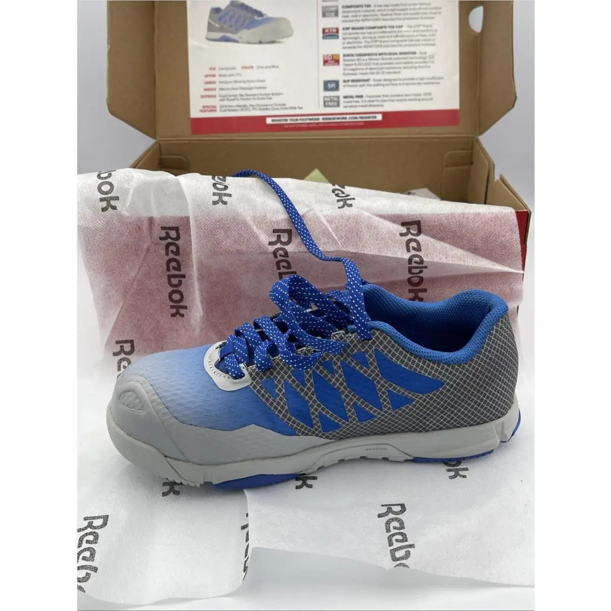 Reebok shoes - Reebok Work - Work - RB452 - Grey/Blue 3