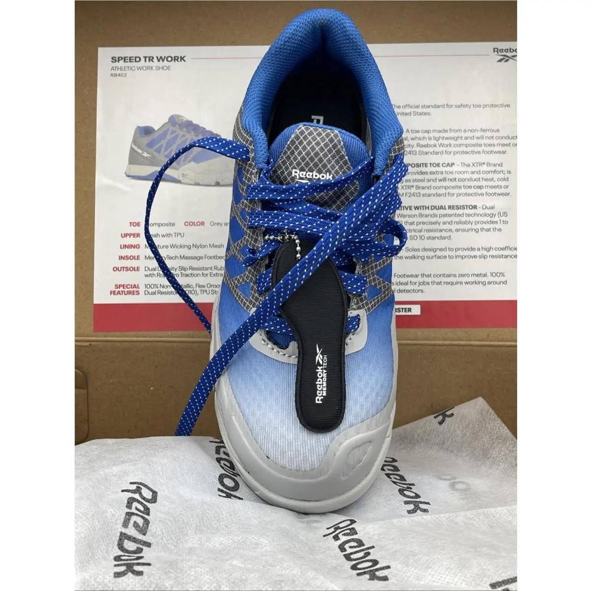 Reebok shoes - Reebok Work - Work - RB452 - Grey/Blue 4