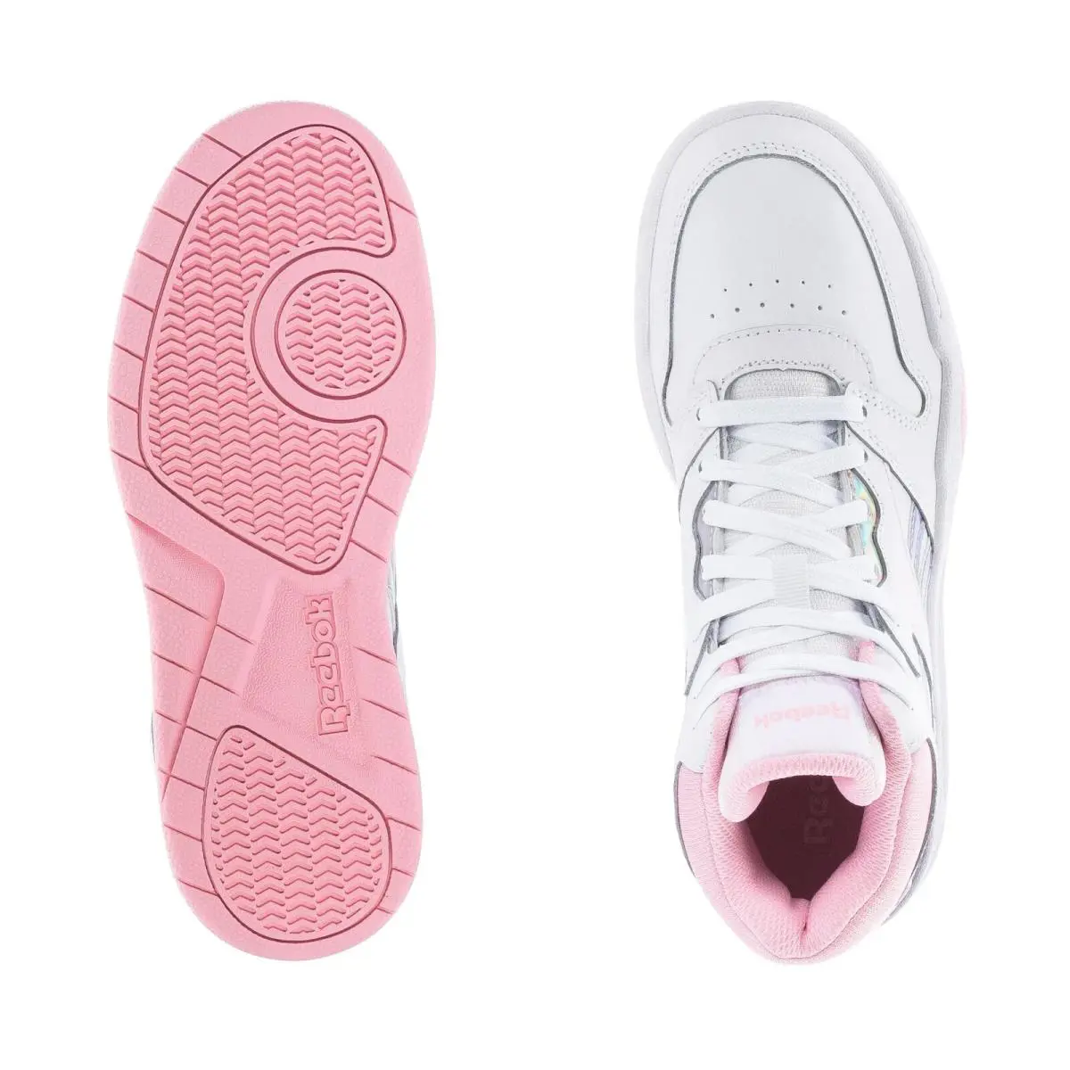 Reebok shoes - White/Pink Glow/Iridescent 5