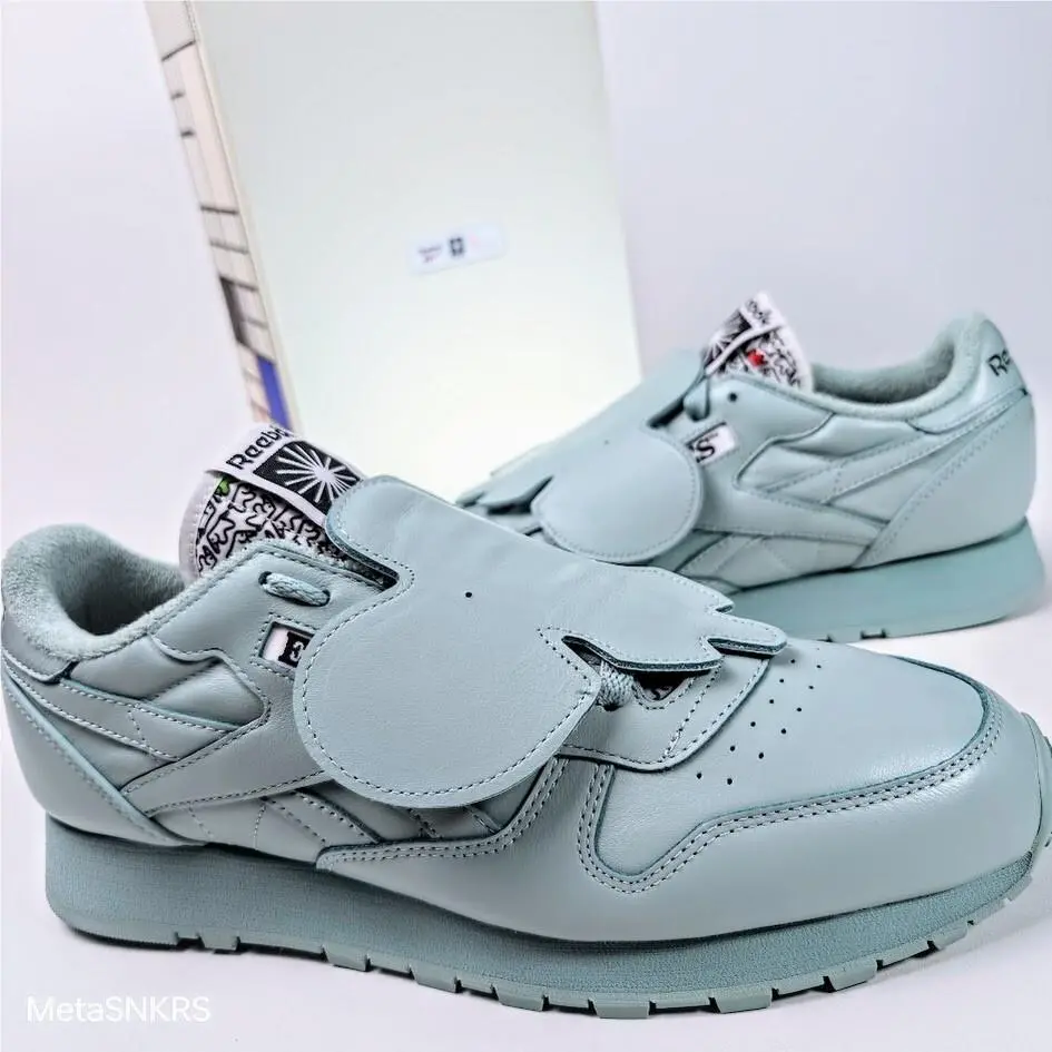 Reebok US 12 Men`s Gray Black Seaside Elephant Retro Eames Classic GY6385