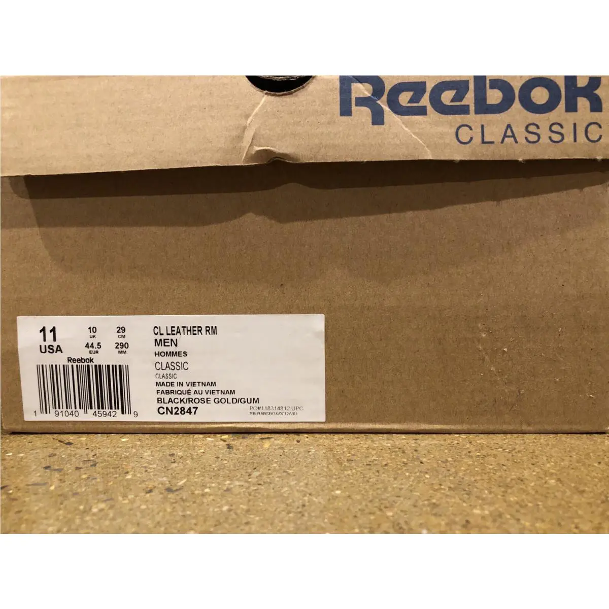 Reebok shoes - Reebok Classic - Classic - Black Rose Gold Gum (UPC: 191040459429) 7