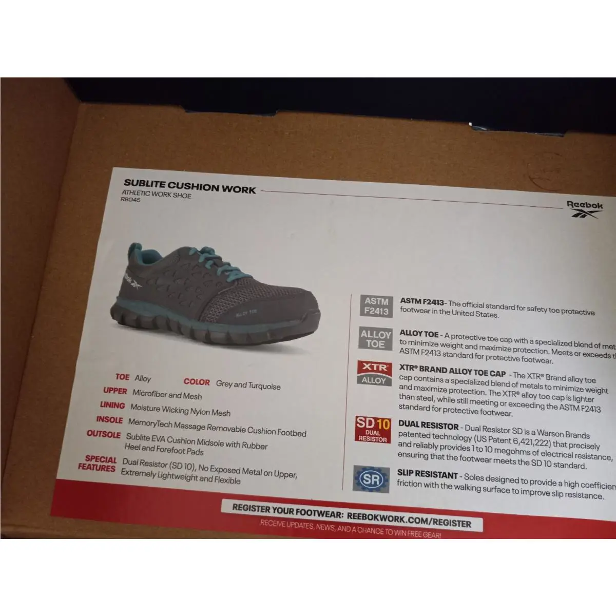 Reebok shoes - Reebok Work - Work - RB045 - Grey/Blue 10
