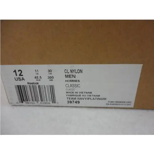 Reebok shoes - Classic - Classic - 39749 - Blue, Manufacturer: Team Navy / Platinum (UPC: 638192628681) 0