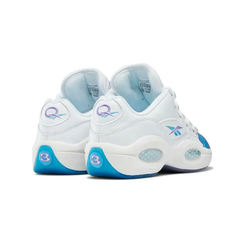 Reebok shoes - Reebok Question - Question - GV7629 - White, Manufacturer: Radiant Aqua/Hyper Purple (UPC: 194828238384) 5