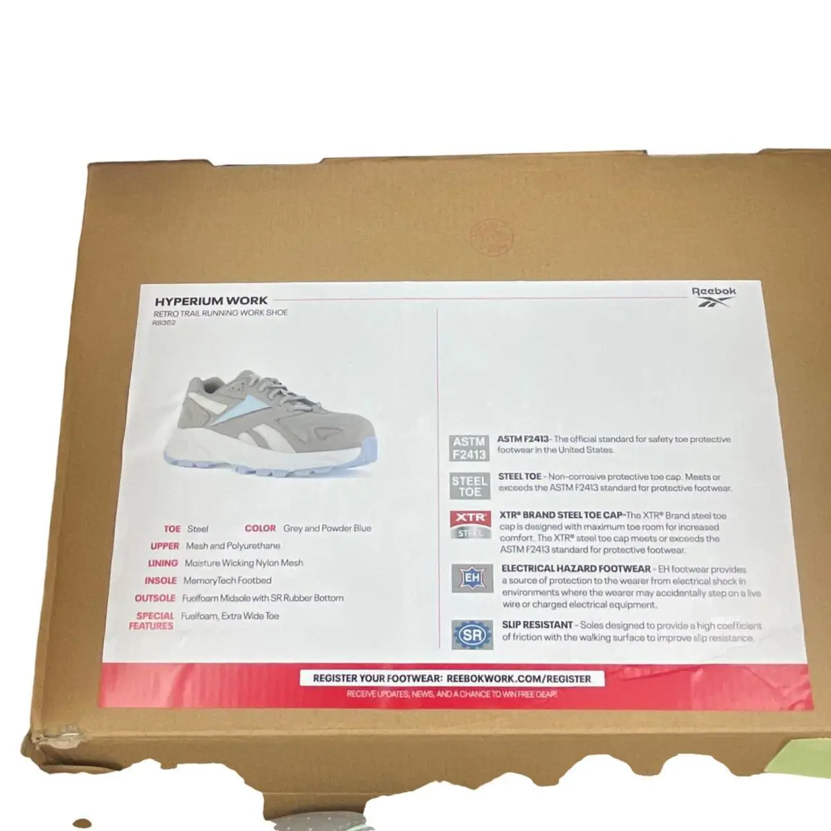 Reebok shoes - Reebok Hyperium Work - Hyperium Work - Gray 1