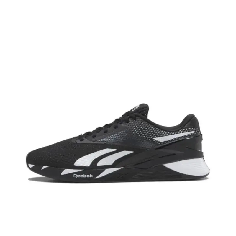 Reebok Nano X3 Training Shoes Men Size 7 / Women Size 8.5 Black White HP6042 - Black