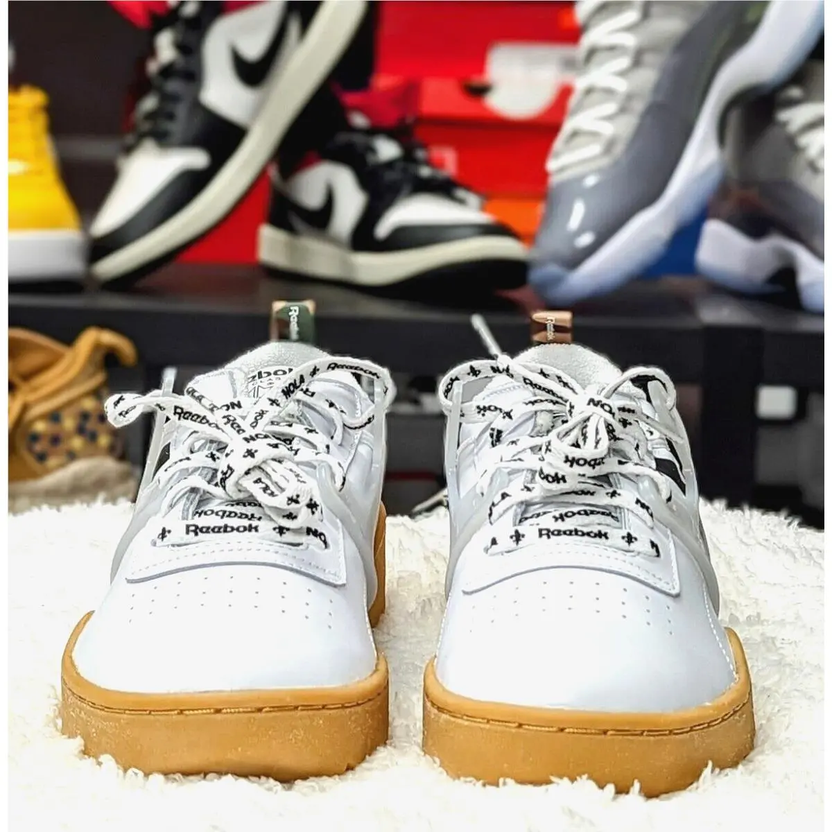 Reebok Workout Adv Ripple 3AM DV4592 Men`s White Low Top Sneakers Shoes 8