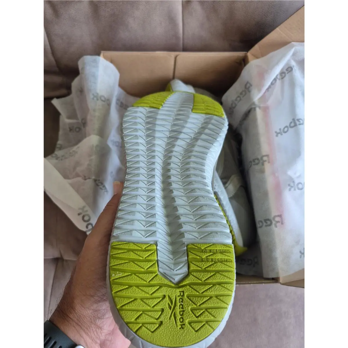 Reebok shoes - Reebok Work - Work - Lime and Grey 2