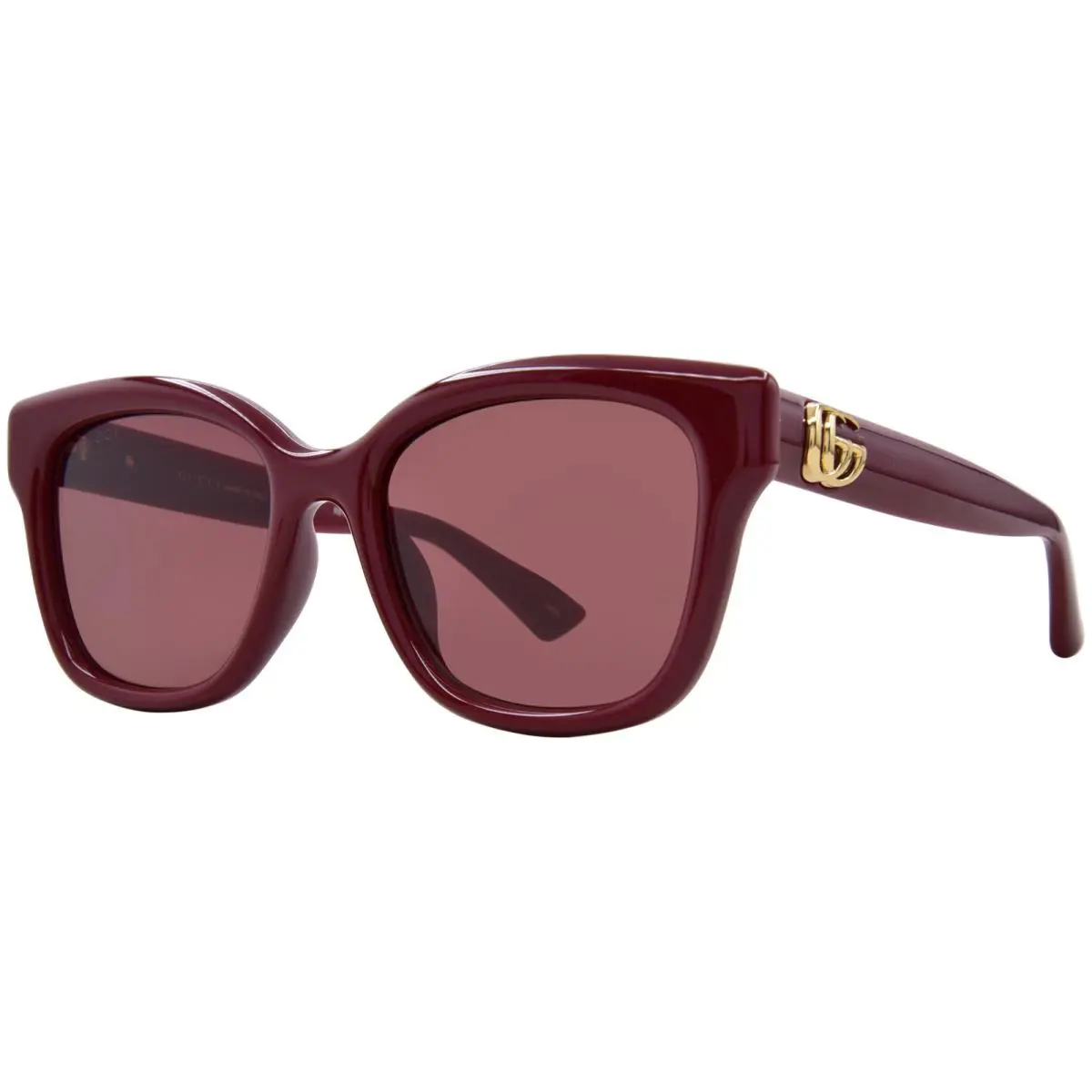 Gucci GG1830SK 003 Sunglasses Women`s Burgundy/red Square Shape 55mm