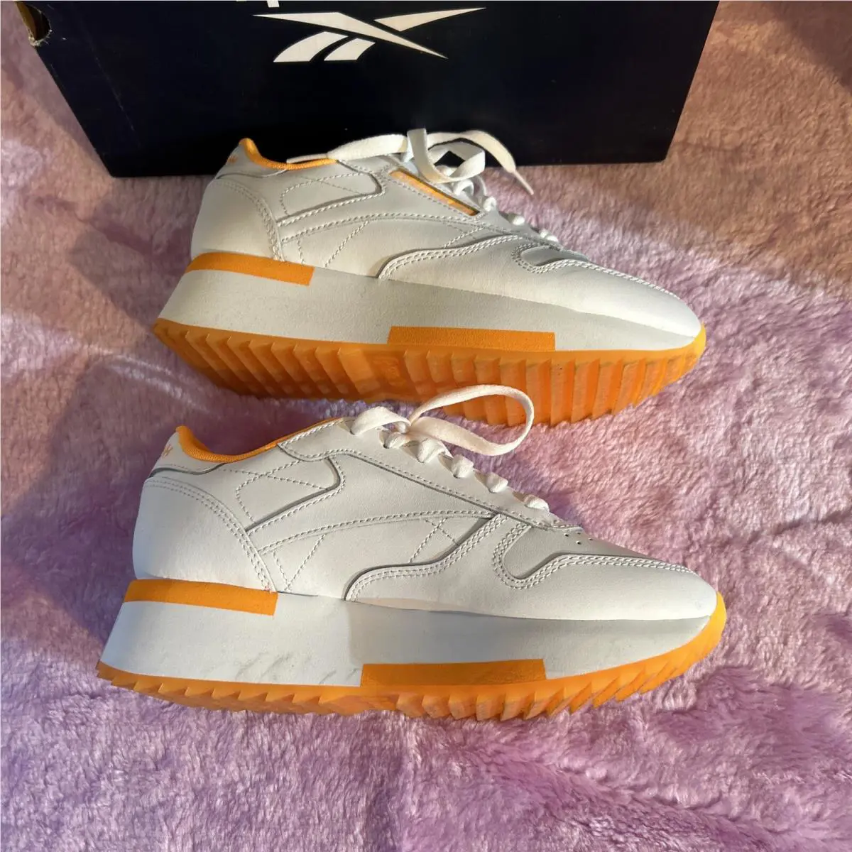 Reebok shoes - Reebok CL The Double - The Double - GX3026 - White, Orange 1