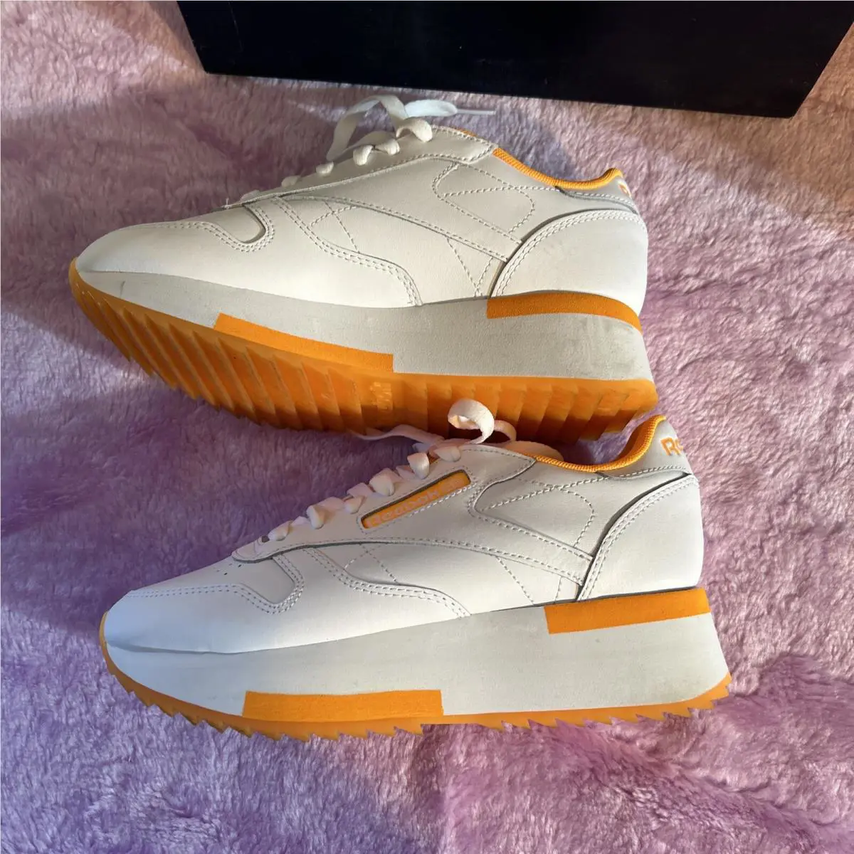 Reebok shoes - Reebok CL The Double - The Double - GX3026 - White, Orange 2