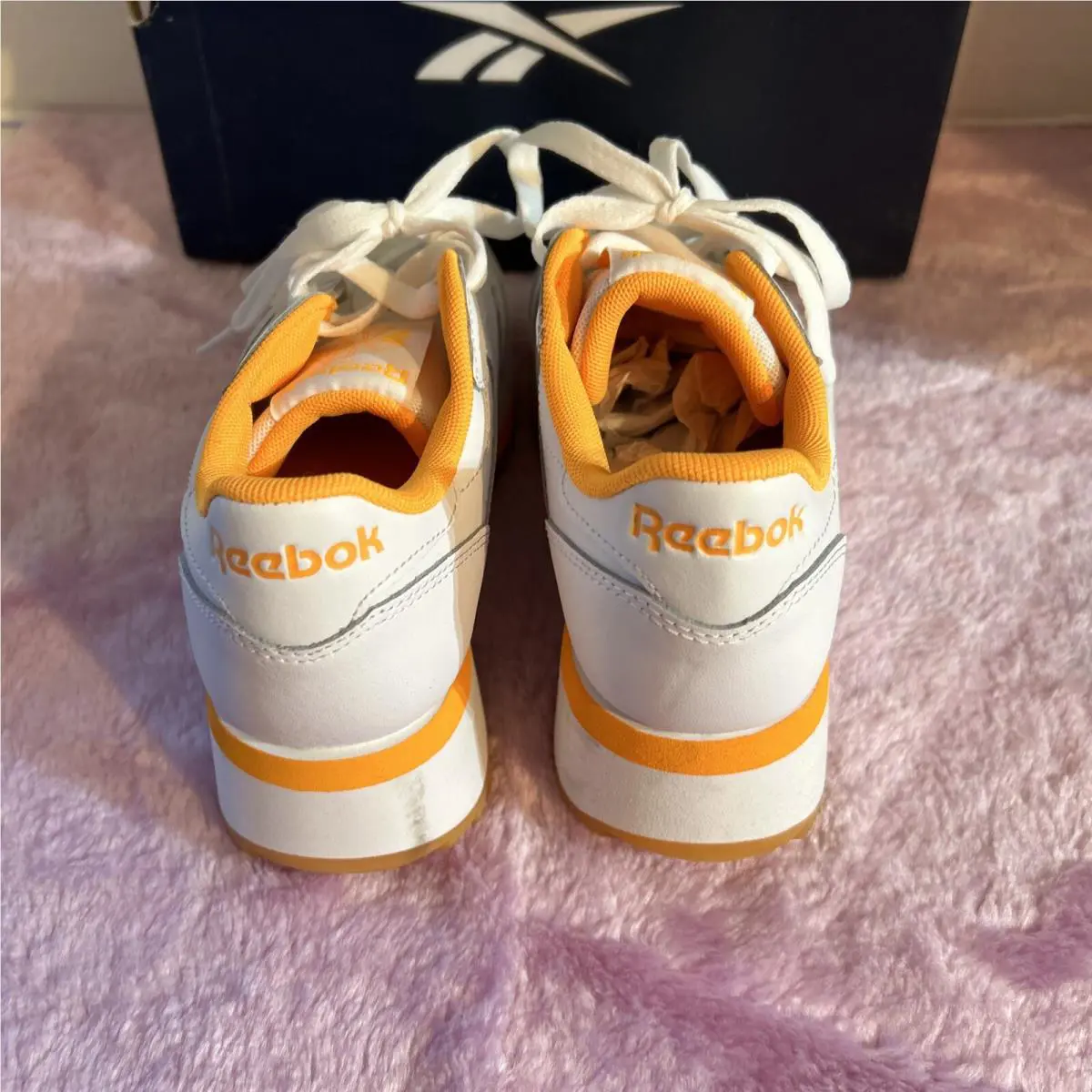 Reebok shoes - Reebok CL The Double - The Double - GX3026 - White, Orange 3