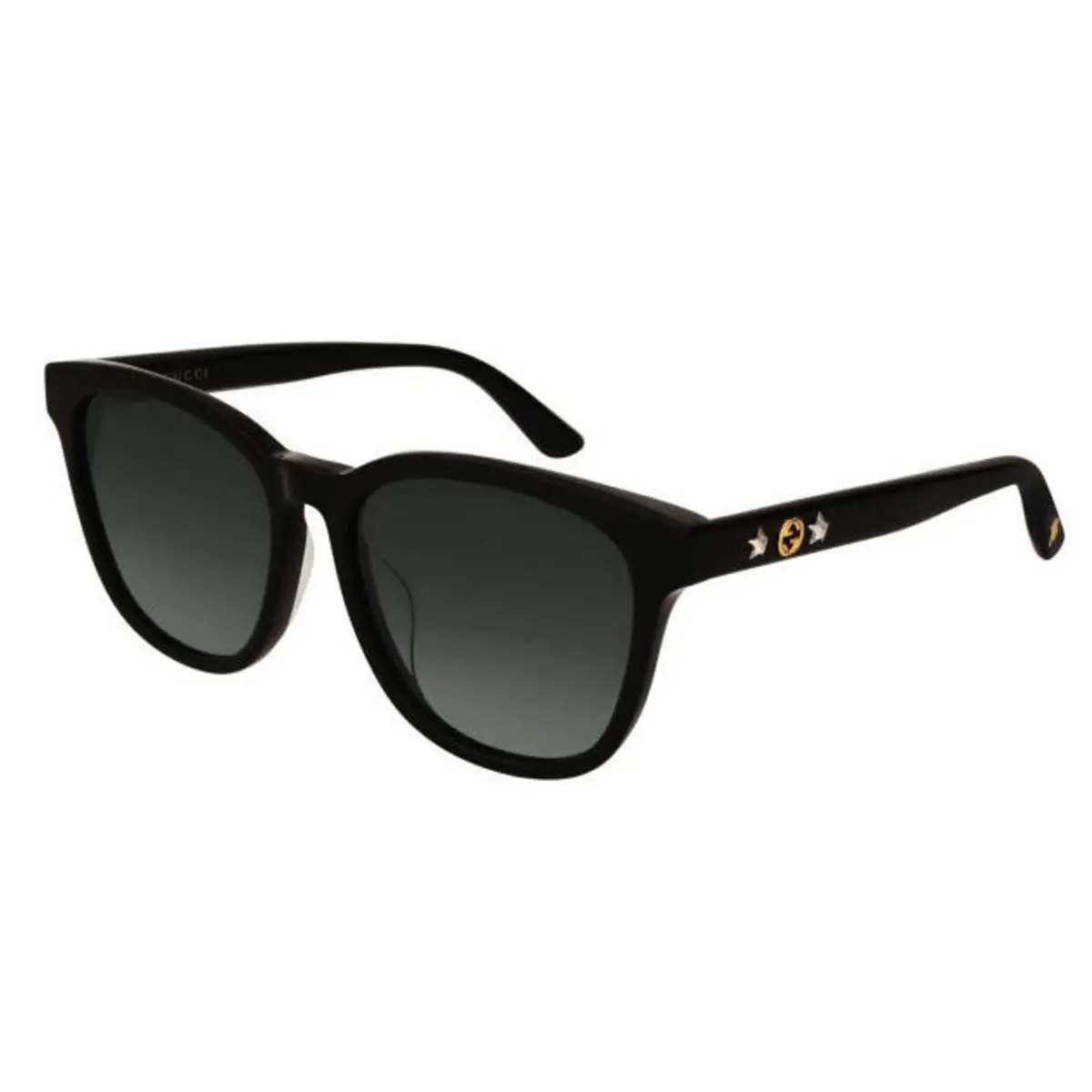 Gucci Black/gray Wayfarer 56-17-145mm Unisex Sunglasses GG0232SK 001