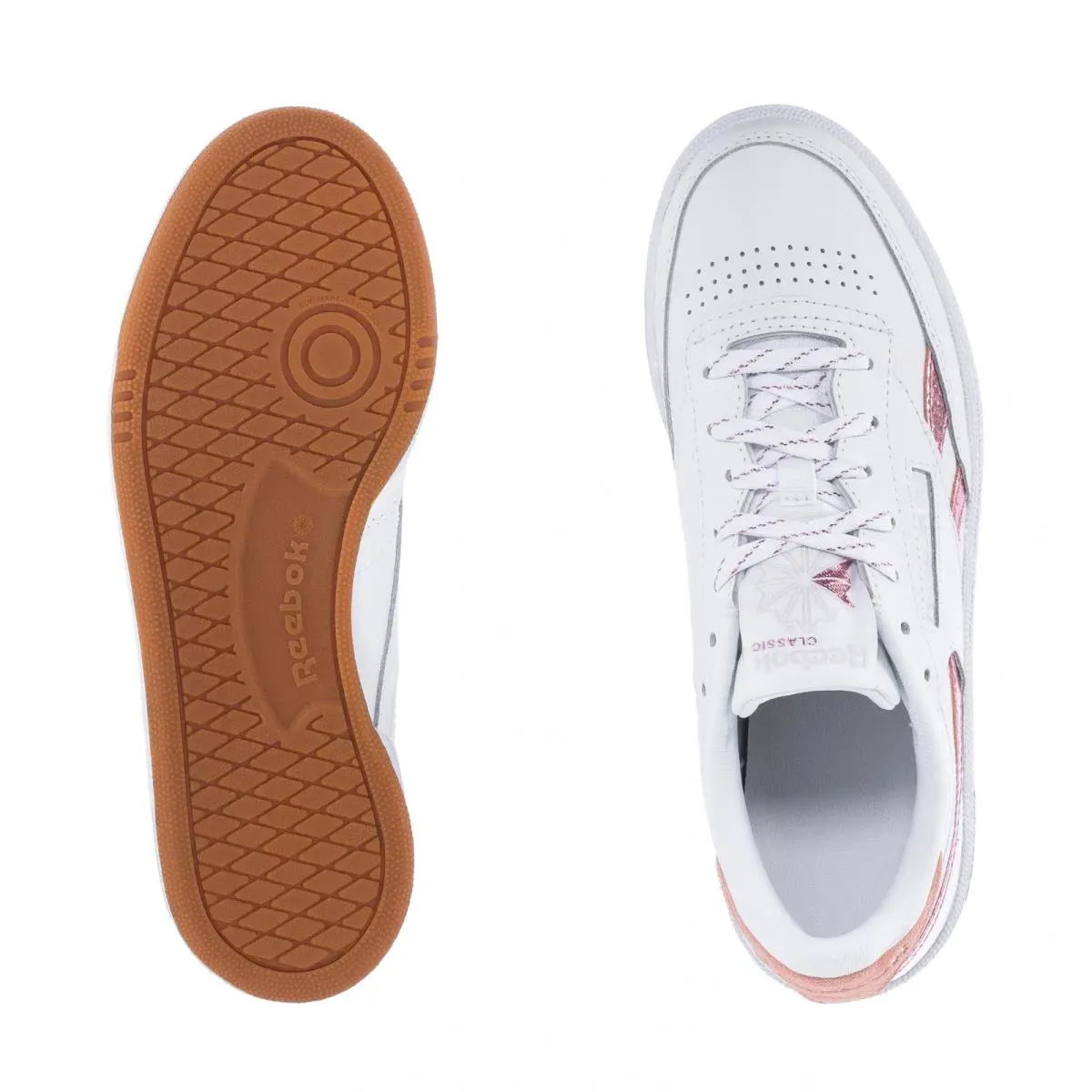 Reebok shoes - White/Blush Metal/Morning Fog 3