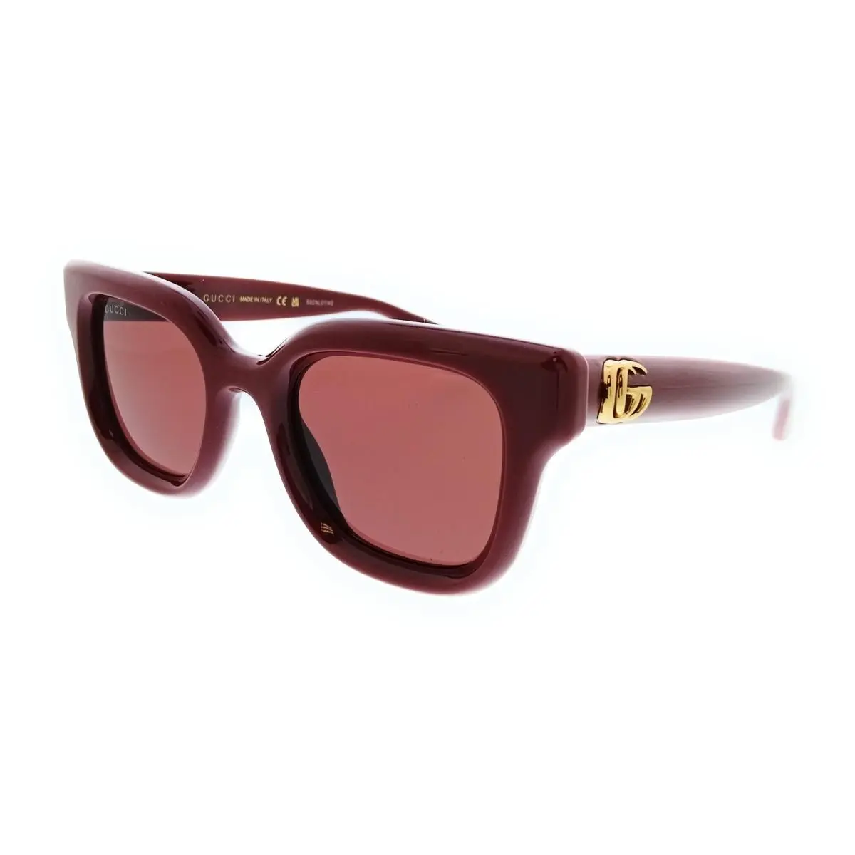 GG1828S-003 Burgundy Cat Eye Oversized Sunglasses by Gucci