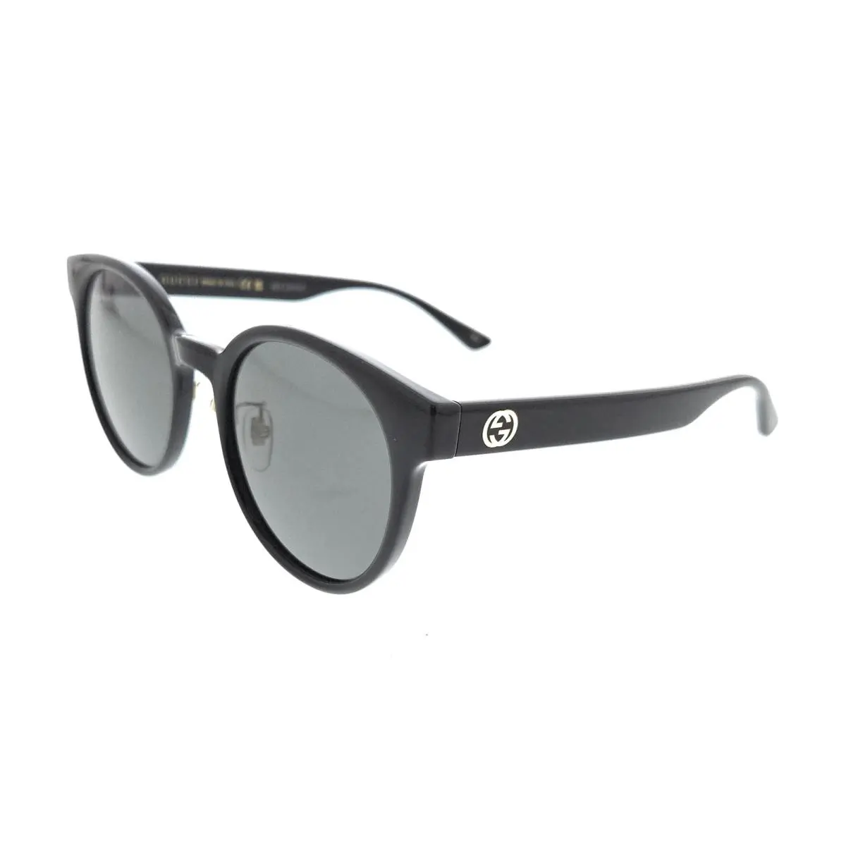Gucci GG1339SK-001 Black Smoke Round Sunglasses