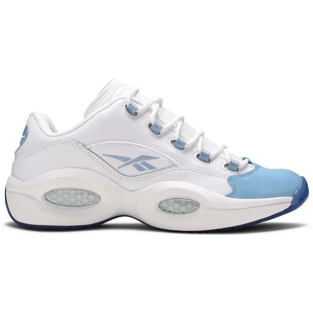 Reebok Question Patent Low `fluid Blue` Iverson FX5000 Size 9.5 - White/Fluid Blue/Reebok Ice