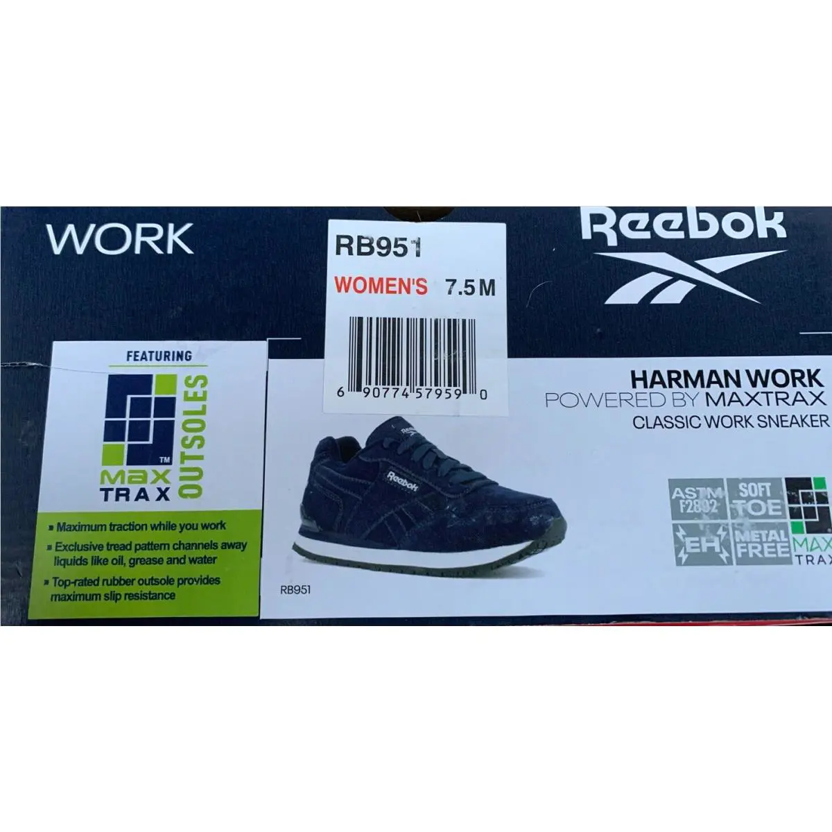 Reebok shoes - Reebok Work - Work - Navy (UPC: 0690774579590) 5