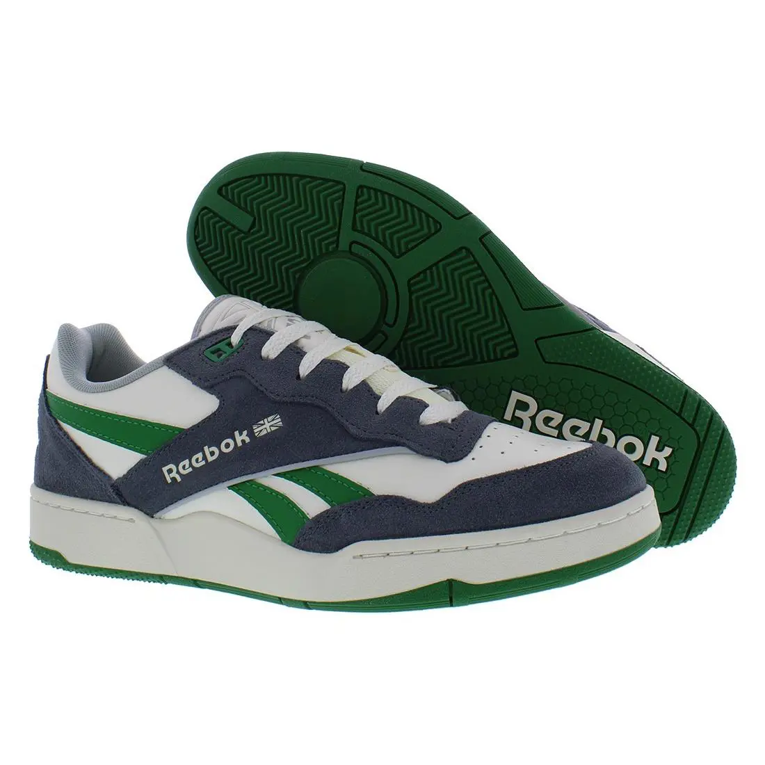Reebok BB 4000 II Classic Sneakers White Green Unisex Shoes - Men’s Size 8.5 - Multicolor