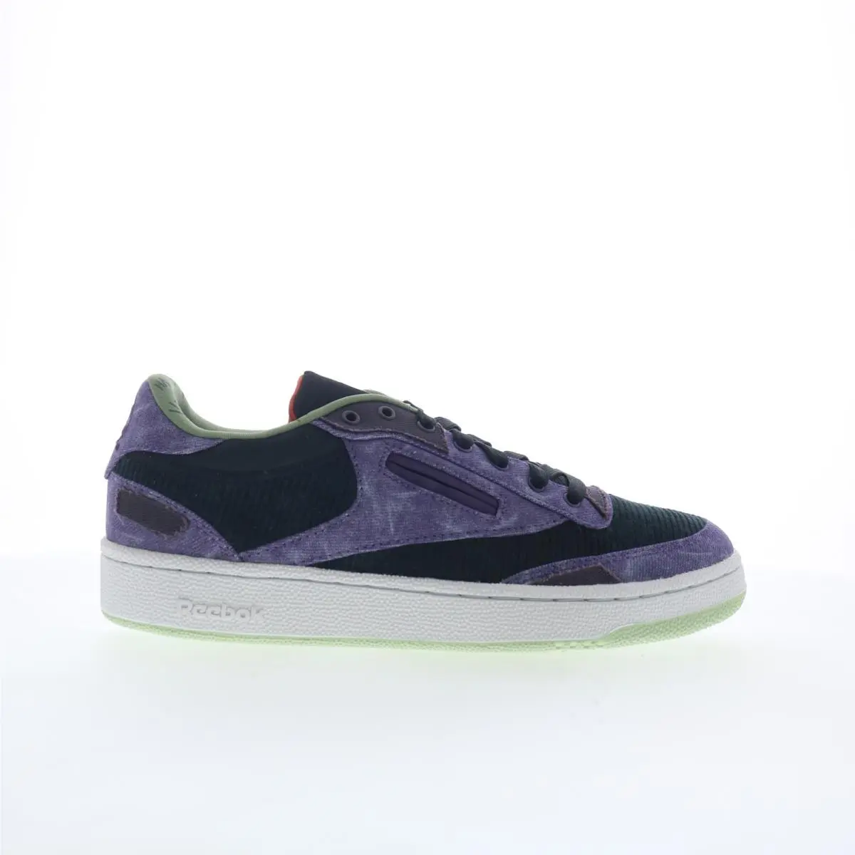 Reebok Club C 85 DC Comics Joker Mens Purple Canvas Lifestyle Sneakers Shoes 7.5