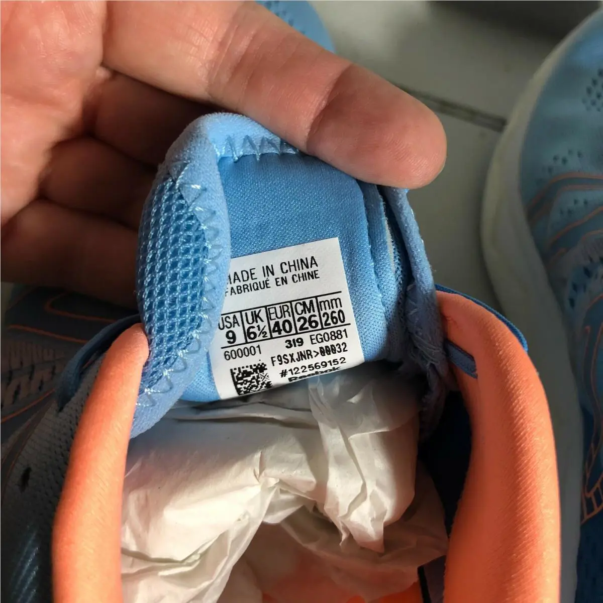 Reebok shoes - Reebok Floatride Run Fast - Floatride Run Fast - EG0881 - Blue, Manufacturer: CBlue/Cyan/Sunglo (UPC: 192613400695) 4